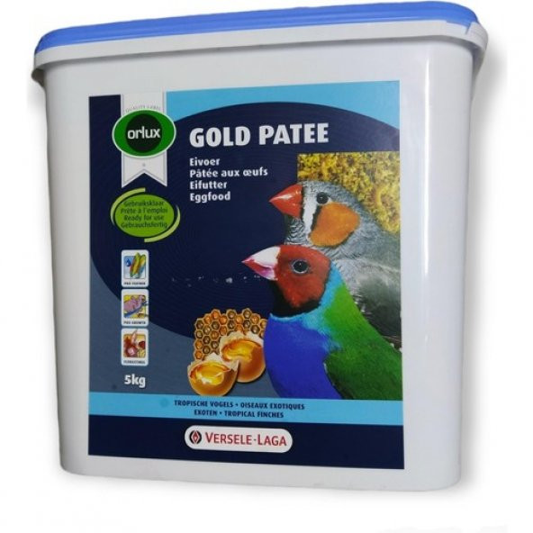 Versele Laga Orlux Gold Patee Nemli Kurtlu Karidesli Ballı Yum. Maması 5kg