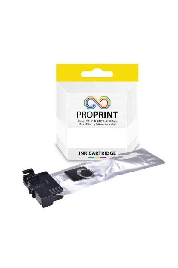 TKPrint Epson T9454XL-C13T945440 Sarı Muadil Kartuş- WF-C5215DW - Resim 4