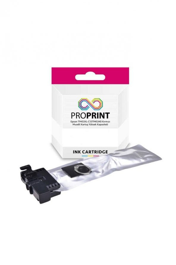 TKPrint Epson T9453XL-C13T945340 Kırmızı Muadil Kartuş- WF-C5290DW - Resim 4