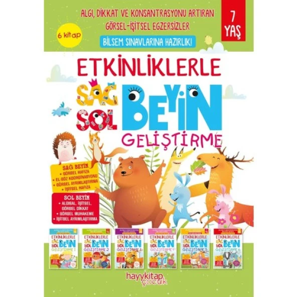 Etkinliklerle Sağ Beyin Sol Beyin Geliştirme 7 Yaş - 6 lı Set CANAN ÖZTÜRK