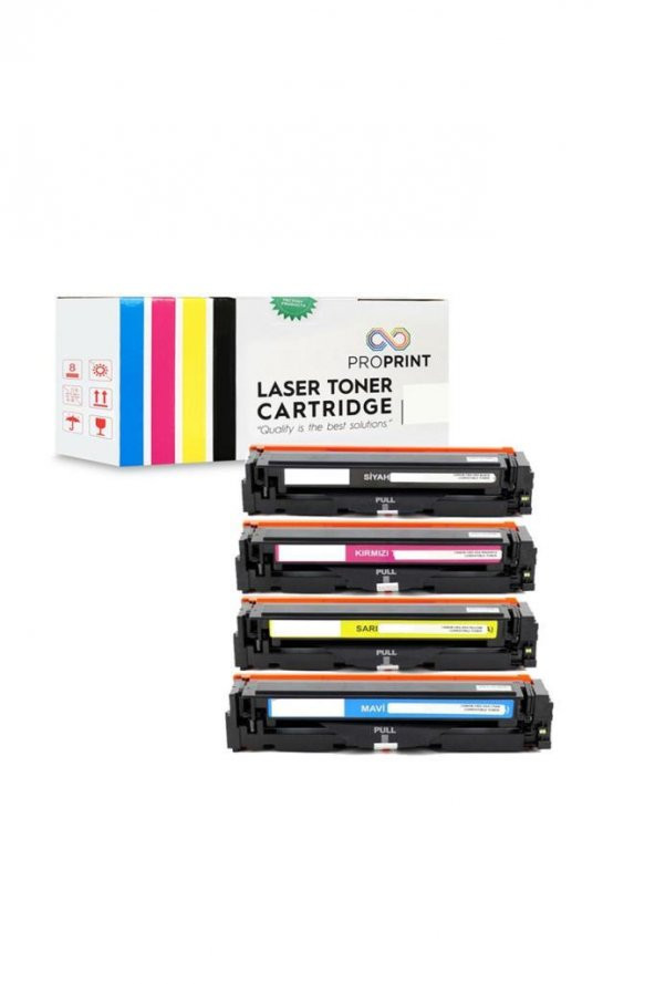 TKPrint Canon CRG-045 Muadil Toner Seti CMYK - LBP-611cn ürün görseli 1