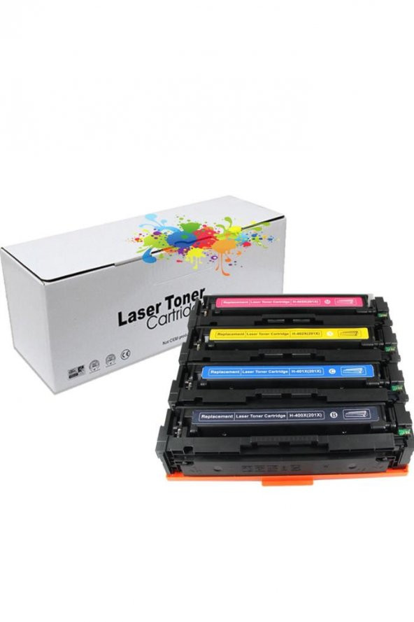 TKPrint HP 201x / HP Color LaserJet Pro M252n 1 Set Muadil Toner Yük. Kapasite