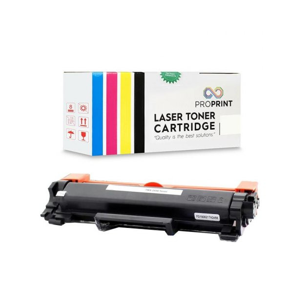 TKPrint TN-2456 - Brother HL-L2376dw- MFC-L2771dw- MFC-L2751dw Muadil Toner Siyah 3.000 Sayfa