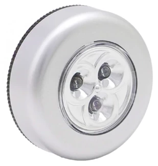 Işık Lamba Dokunmatik Led Kablosuz Spot Ampul  Yapışkanlı Banyo Dolap Tavan Lambası 3 Led - 2