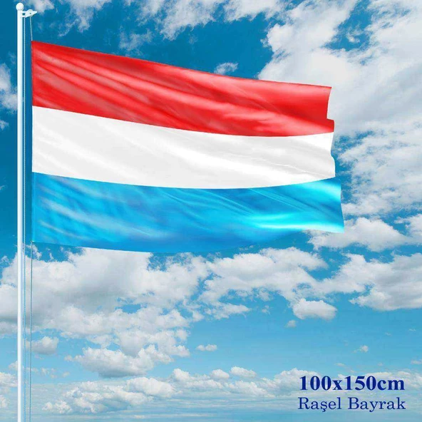 Luxemburg Bayrağı - 100x150 cm (1 metre x 1,5 metre) - Raşel Kumaş - 1