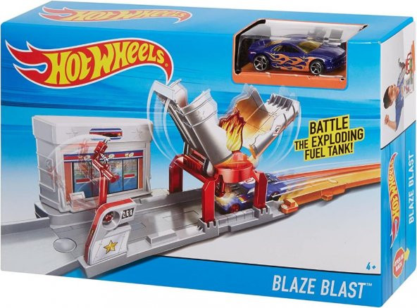 Hot Wheels Şehir Başlangıç Setleri Blaze Blast FJN34-FJN36 - 6