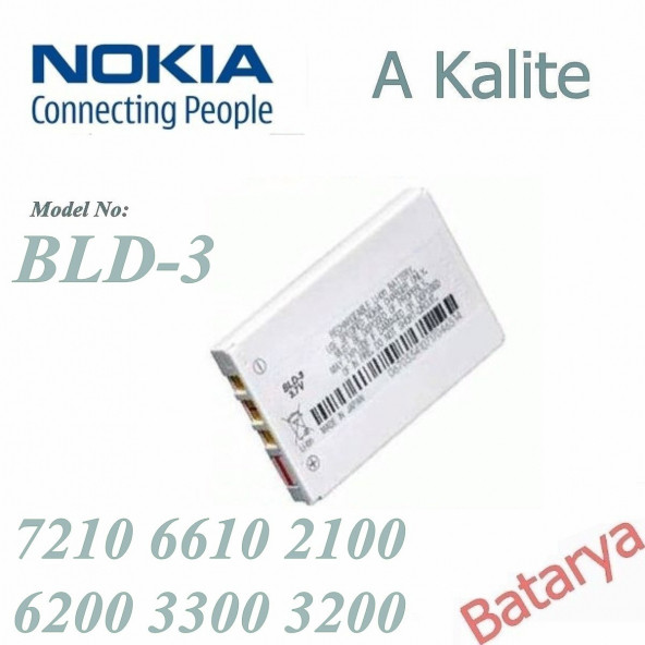 Nokia 7210 6610 2100 6200 3300 3200 Bld-3 Batarya