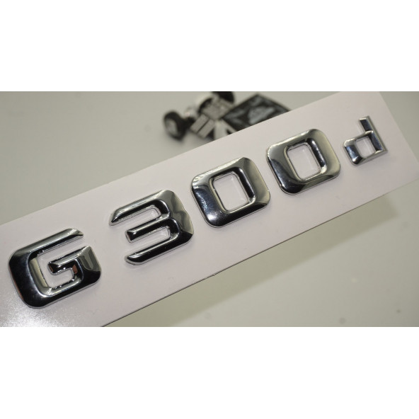 Benz G 300d Bagaj Krom Metal 3M 3D Yazı Logo
