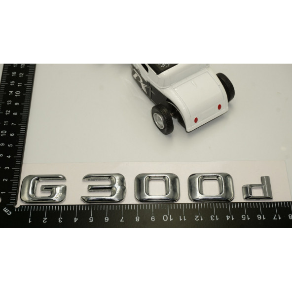 Benz G 300d Bagaj Krom Metal 3M 3D Yazı Logo - 5