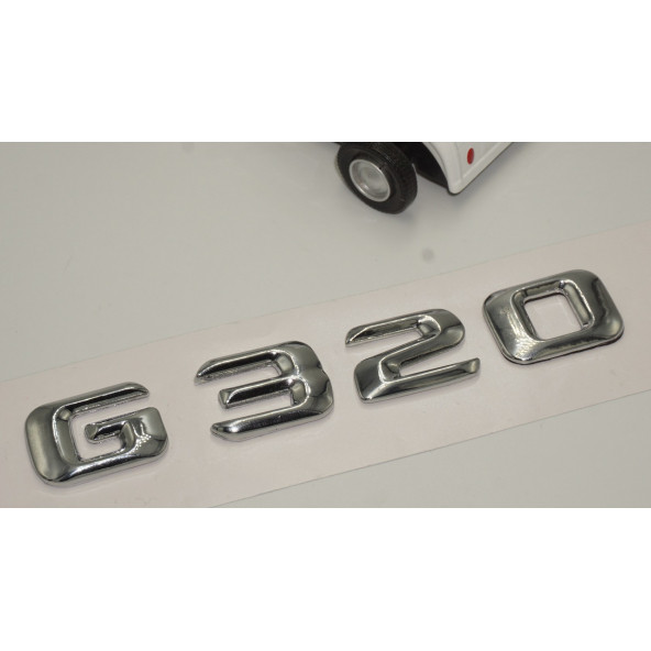 Benz G320 Bagaj Krom Metal 3M 3D Yazı Logo - Resim 3