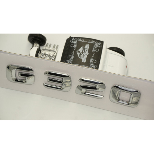 Benz G320 Bagaj Krom Metal 3M 3D Yazı Logo - Resim 4