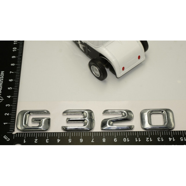 Benz G320 Bagaj Krom Metal 3M 3D Yazı Logo - Resim 5