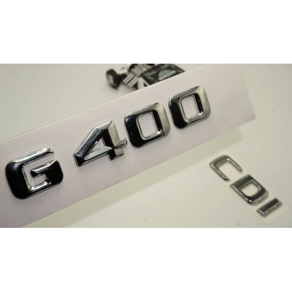 Benz G 400 CDi Bagaj Krom Metal 3M 3D Yazı Logo