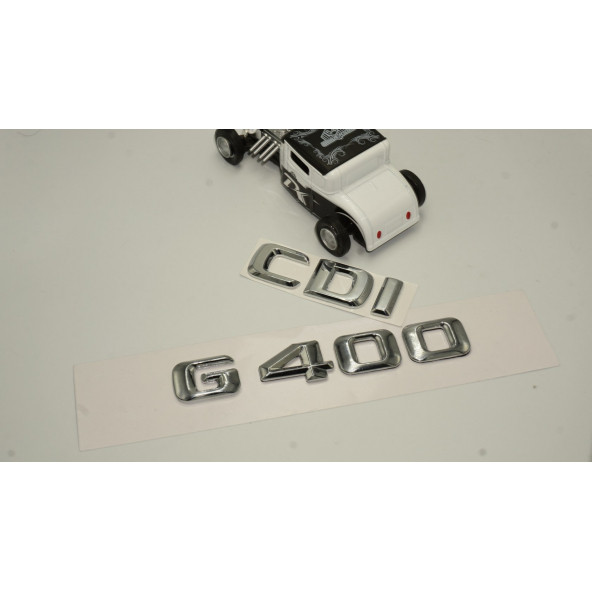 Benz G 400 CDi Bagaj Krom Metal 3M 3D Yazı Logo - 2