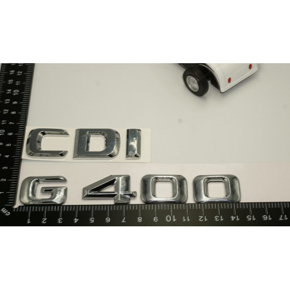Benz G 400 CDi Bagaj Krom Metal 3M 3D Yazı Logo - 4