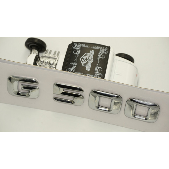 Benz G500 Bagaj Krom Metal 3M 3D Yazı Logo - 4