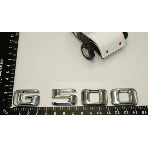 Benz G500 Bagaj Krom Metal 3M 3D Yazı Logo - 5