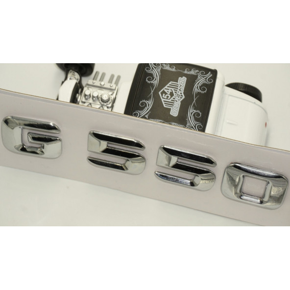 Benz G550 Bagaj Krom Metal 3M 3D Yazı Logo - 4