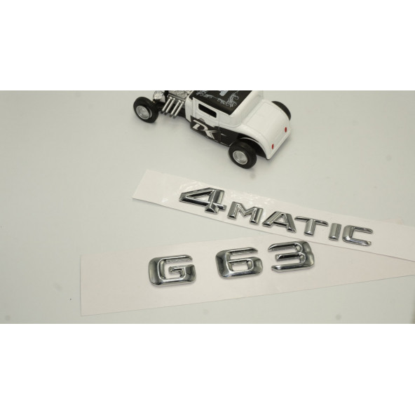 Benz G63 4Matic Bagaj Krom Metal 3M 3D Yazı Logo - Resim 2