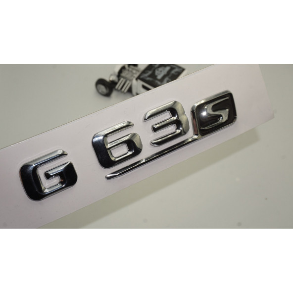 Benz G63S Bagaj Krom Metal 3M 3D Yazı Logo