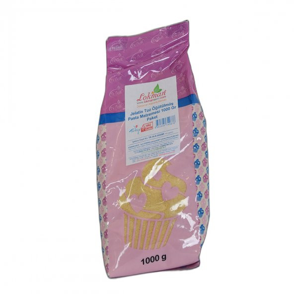 LokmanAVM Jelatin Toz Öğütülmüş Pasta Malzemesi 1000 Gr Paket - 5