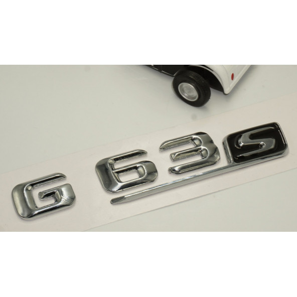 Benz G63S Bagaj Krom Metal 3M 3D Yazı Logo - 3