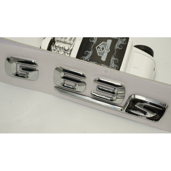 Benz G63S Bagaj Krom Metal 3M 3D Yazı Logo - 4