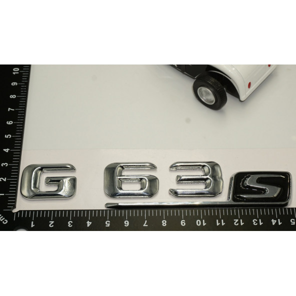 Benz G63S Bagaj Krom Metal 3M 3D Yazı Logo - 5