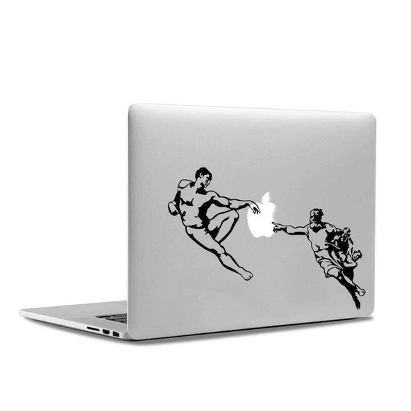 Adem'in Yaratılışı Michelangelo Bilgisayar Laptop Apple Macbook Air Pro Sticker Etiket Çıkartma