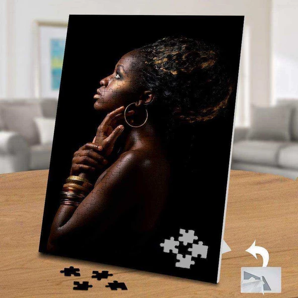 Siyahi Manken 240 Parça Puzzle Yapboz-02073 - 1