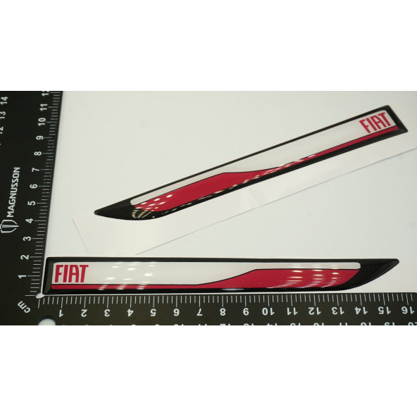 Fiat 500 Yan Aynalar Ve Çamurluk Yanı Damla Desen Bıçak Logo Arma Seti - Resim 4