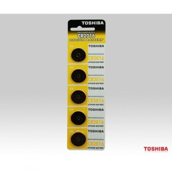 Toshiba Cr2016 Dl2016 Ecr2016 3.0v Lithium Pil 5 Adet
