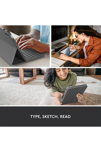 Logitech Slim Folio Ipad 10. Nesil Uyumlu Türkçe Klavyeli Kılıf - 7
