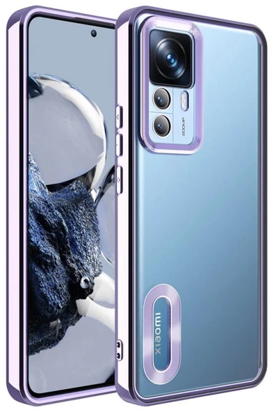 Xiaomi Mi 12T Pro Kılıf Köşeleri Renkli Şeffaf Kamera Korumalı Silikon Luxury Kapak - 4