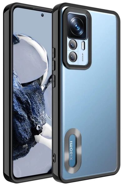 Xiaomi Mi 12T Pro Kılıf Köşeleri Renkli Şeffaf Kamera Korumalı Silikon Luxury Kapak - 3