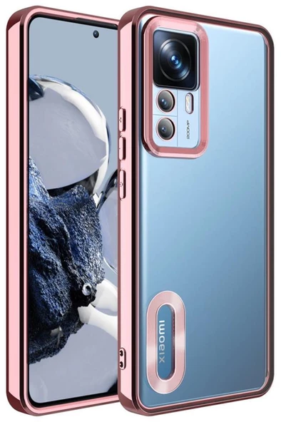 Xiaomi Mi 12T Pro Kılıf Köşeleri Renkli Şeffaf Kamera Korumalı Silikon Luxury Kapak - 5