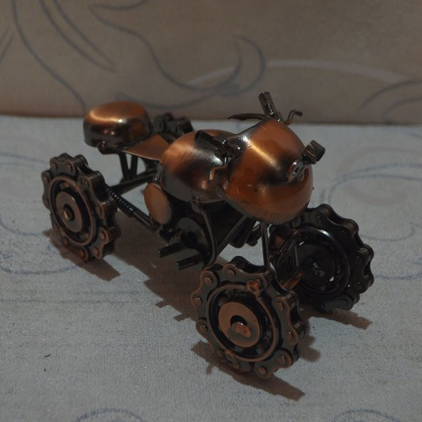 ATV MOTOR 4 TEKER METAL BİLYALI DEKORATİF EV ARKADAŞ VE OFİS HEDİYESİ