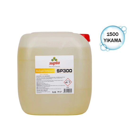 Supta Sıvı Bulaşık Deterjanı Limon Kokulu 30 LT