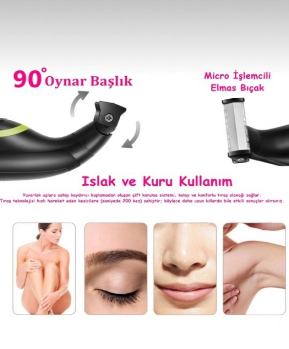 Babalar gününe Özel Vücut Traş Makinesi Islak Kuru - 4