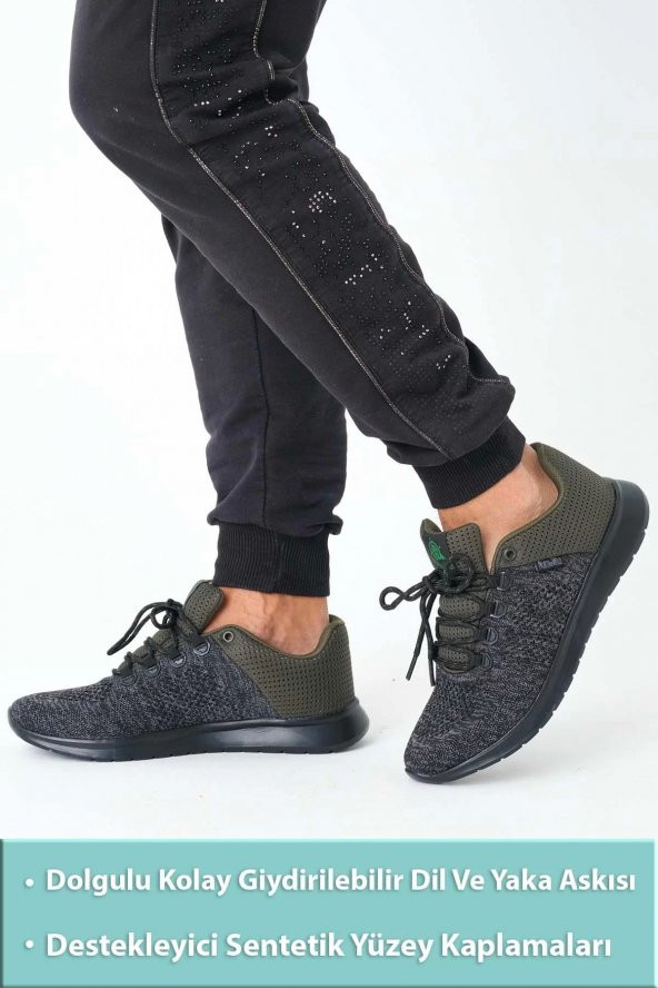 Supermark North Of Wild Mustang Tekstil Ultra Comfort Memory Foam Phylon Erkek Spor Ayakkabı 45003 - 2