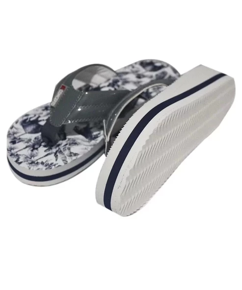 Yüksek Topuklu Tekstil Kolonlu Ultra Hafif Parmak Arası Kadın Yeşil Deniz Terliği 45016 - 4