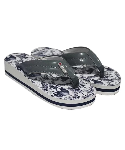 Yüksek Topuklu Tekstil Kolonlu Ultra Hafif Parmak Arası Kadın Yeşil Deniz Terliği 45016 - 3