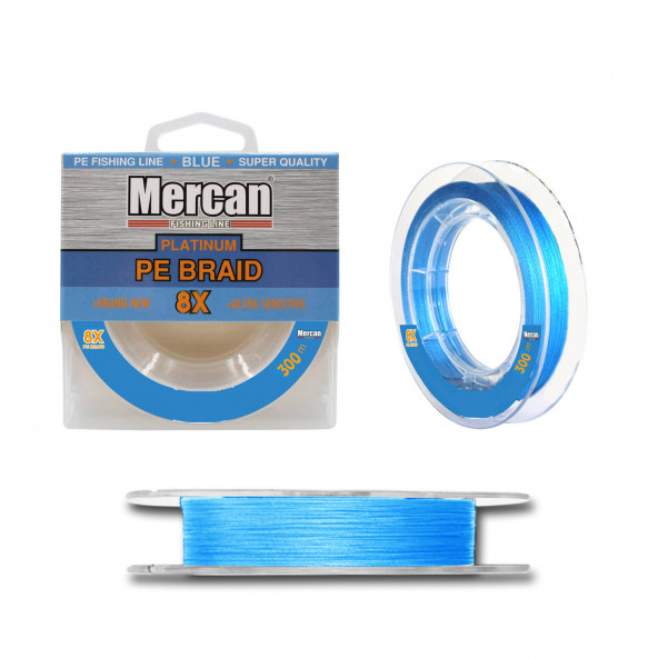 Mercan Platinum PE 8X Örgü İp 300 m Makara Misina