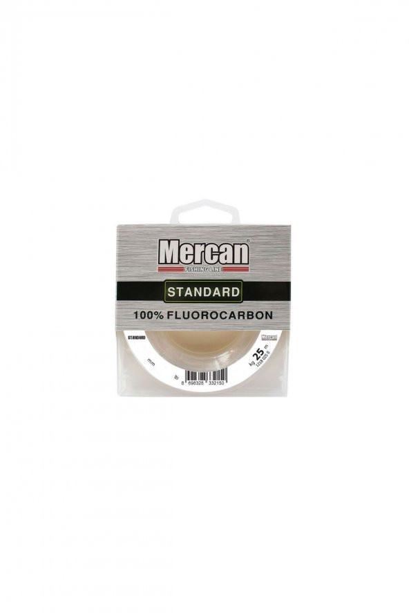 Mercan 100 Fluorocarbon Standart 25 M Makara Misina