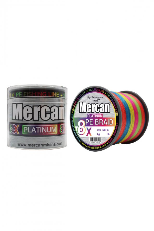 Mercan Platinum PE 8X Örgü İp 500 m Makara Misina