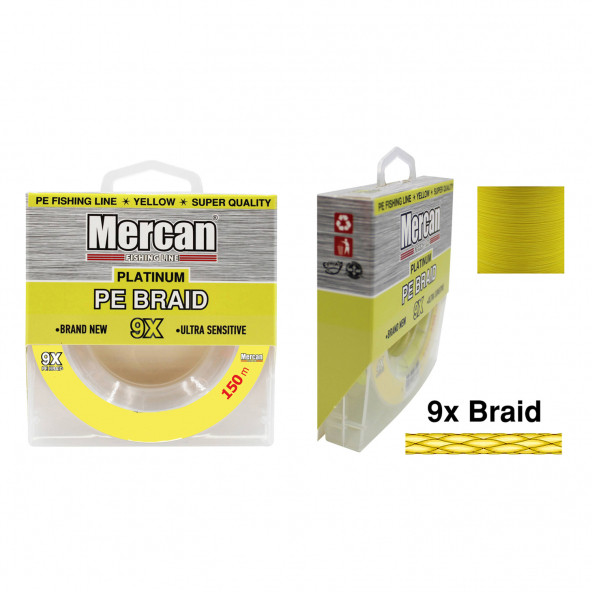 Mercan Platinum PE 9X Örgü İp 150 m Misina - 3