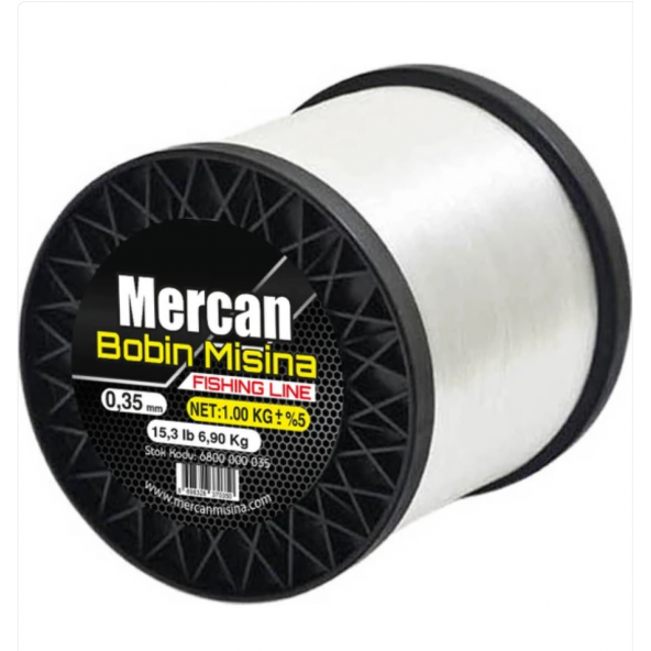 Mercan Net (1 Kg) Beyaz Bobin Misina