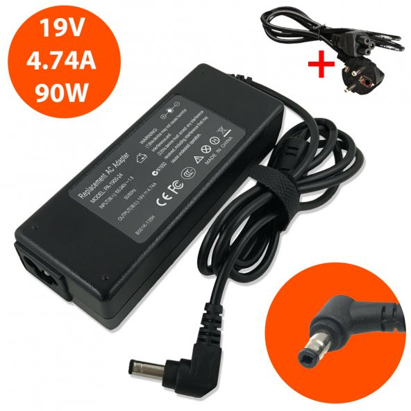 Casper 19V 4.74A 5.5x2.5 Laptop Adaptör Şarj Aleti 19V 4.74A 90W