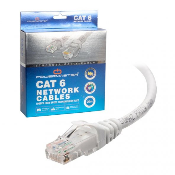 Powermaster Cat6 Ethernet / Internet Kablo 20 Metre