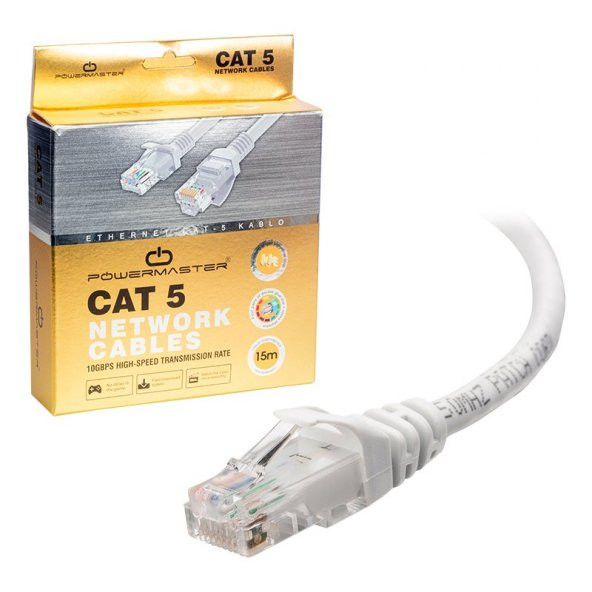 Powermaster 15 Metre Kutulu Cat5 Ethernet Internet Kablosu